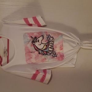 Girls 7/8 Nwot unicorn top